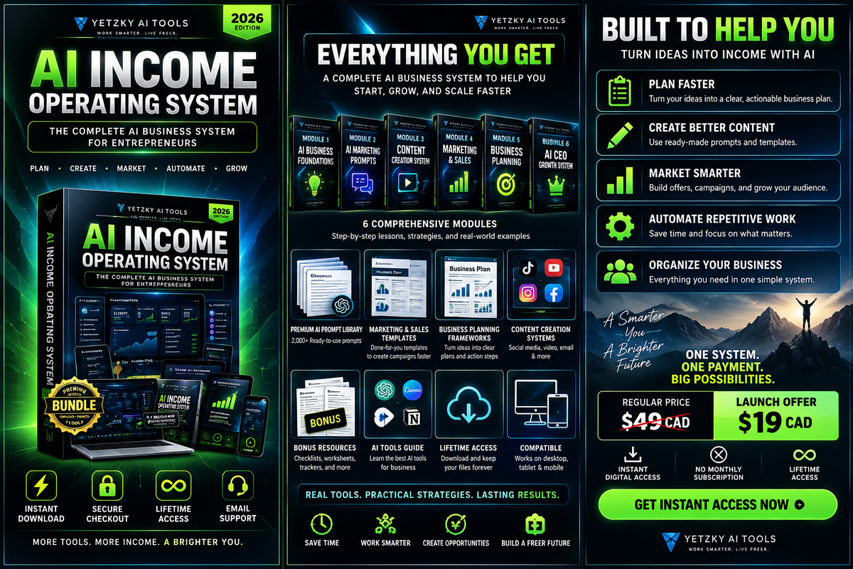 AI Income Operating System – The Complete AI Business System for Entrepreneurs