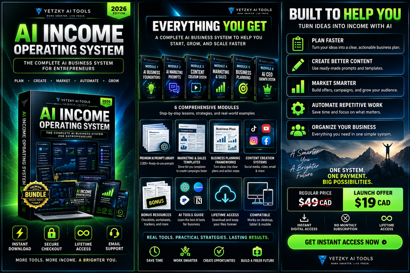 AI Income Operating System – The Complete AI Business System for Entrepreneurs